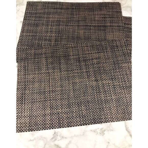 6X Braided Stich Crossweave Vinyl Woven Table Mats Insulation Washable 18"x13" - Picture 5 of 5